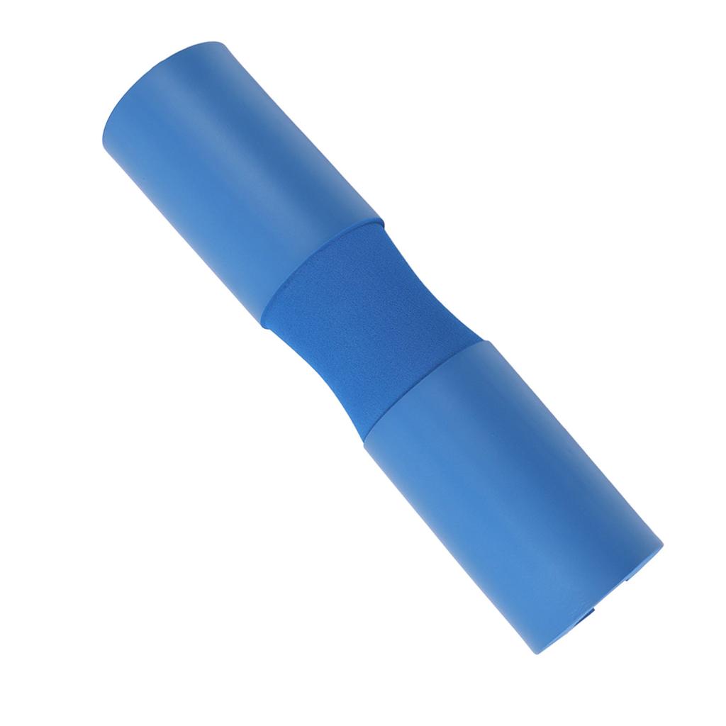Squat Pad Blue Barbell Pad Thickened Foam Provide Cushion To Neck Shoulder with 2 Strap Squat Accessory for Gym