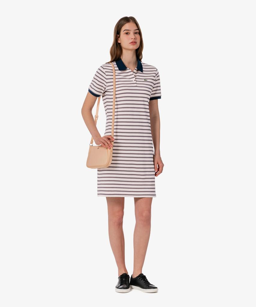 Lacoste Women'S Multistripe Rugby Polo Dress Ef800E-56G 166