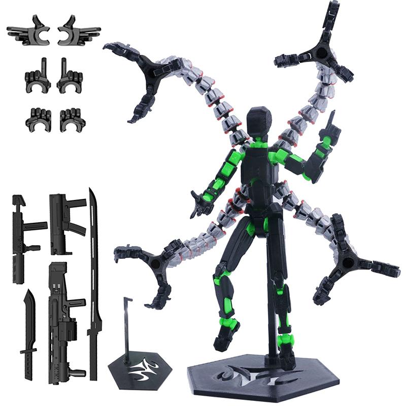 Сборка завершена 5,2 дюйма Фигурка T13 3D-печать Многосуставная Подвижная Титан 13 Счастливый Манекен Нова Робот Фигурка Подарки