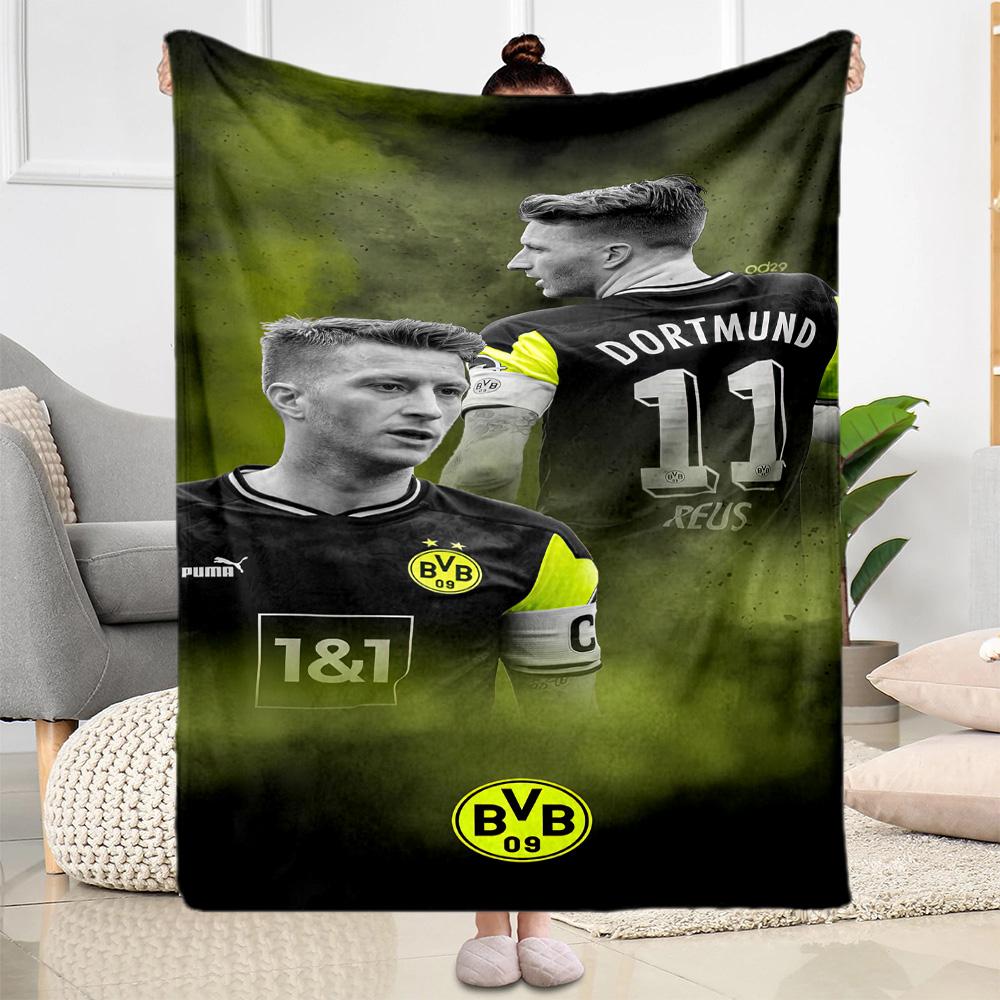 Borussia Dortmund Blanket Soft Warm Cozy Suitable For Bed Couch Office Chair For All Seasons Modern Style Best Holiday Gift For Friends Family