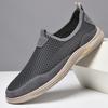 Fashion Summer Flats Men's Casual Shoes Breathable Mesh Men's Shoes Fashion Men Loafers Outdoor Non-slip Sneakers Light Walking Shoes