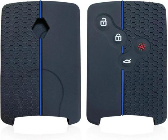 Силиконовый чехол для ключа Renault Kadjar Smart с 4 кнопками для Koleos, Duster, Captur