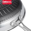 Вок Debo из нержавеющей стали 316 с сотовой антипригарной поверхностью