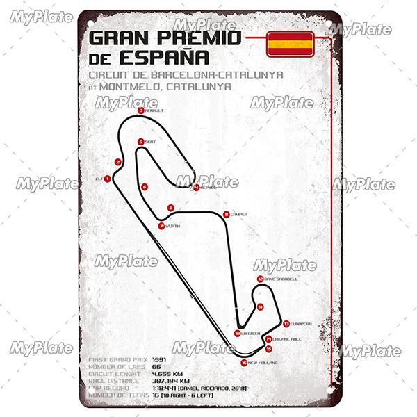 Винтажный гоночный трек, металлический плакат, жестяная табличка для соревнований, железная пластина, бар, клуб, человек, пещера, домашний декор, плакат для фанатов, на заказ