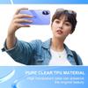 Чехол-бампер 360° для iPhone 16 15 14 mini 11 Pro Xs Max SE 2 3 7 8 plus, Прозрачный жесткий ПК, Мягкий силиконовый корпус