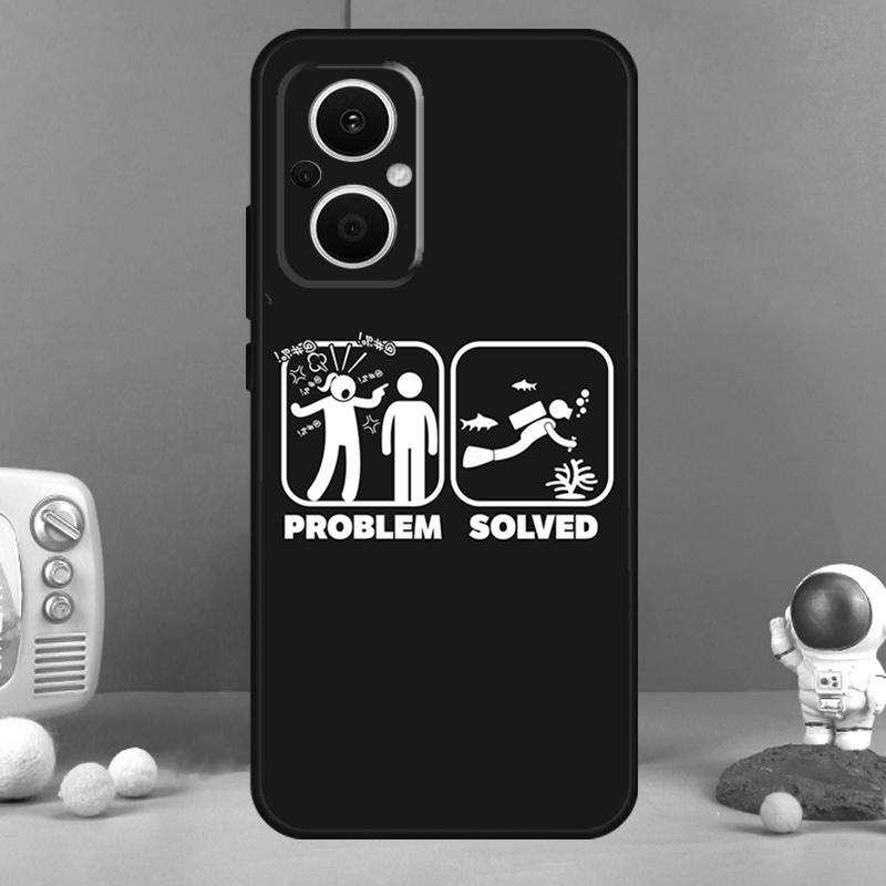 Scuba Diver Diving Funda For OPPO Reno 14 F 11F 12F 13F 10 11 12 13 Pro 7 8 Lite OPPO Find X8 X6 X5 X9 Pro Case