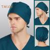 Nurse Doctor Hat with Built-in Sweat-Absorbent Terry Cloth Dentist Cap with Adjustable Elastic Band for Salons Waiters Labs Vets Kitchens