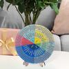 Feelings Wheel Wood Emotion Regulation Chart with Stand Mental Health Emotions