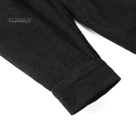 Мужская вельветовая куртка с воротником-лацканом, длинным рукавом, повседневная куртка в стиле пэчворк, пальто с карманами, застежка-молния, верхняя одежда