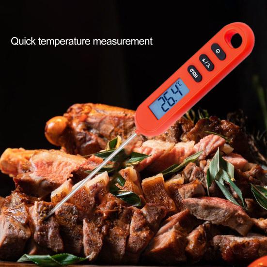 Пищевой термометр, чувствительный зонд, ЖК-дисплей, водонепроницаемый, высокая точность, мгновенное считывание, барбекю, мясо, молоко, электронный цифровой термометр, кухонные гаджеты