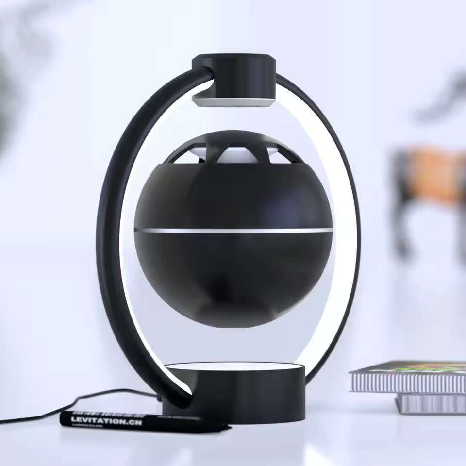 Magnetic Levitating Bluetooth Speaker Wireless Bluetooth with LED Lights, Unique Christmas Birthday Gift, Home Office Decor