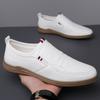 Men'S Shoes Lazy Little White Shoes Soft-Soled Doudou Shoes One-Pedal Business Casual Leather Shoes Men