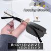 New Rimless Photochromic Presbyopia Senior Sense Of Business Style Men'S Reading Glasses Outdoor Sun Shading Sunglasses