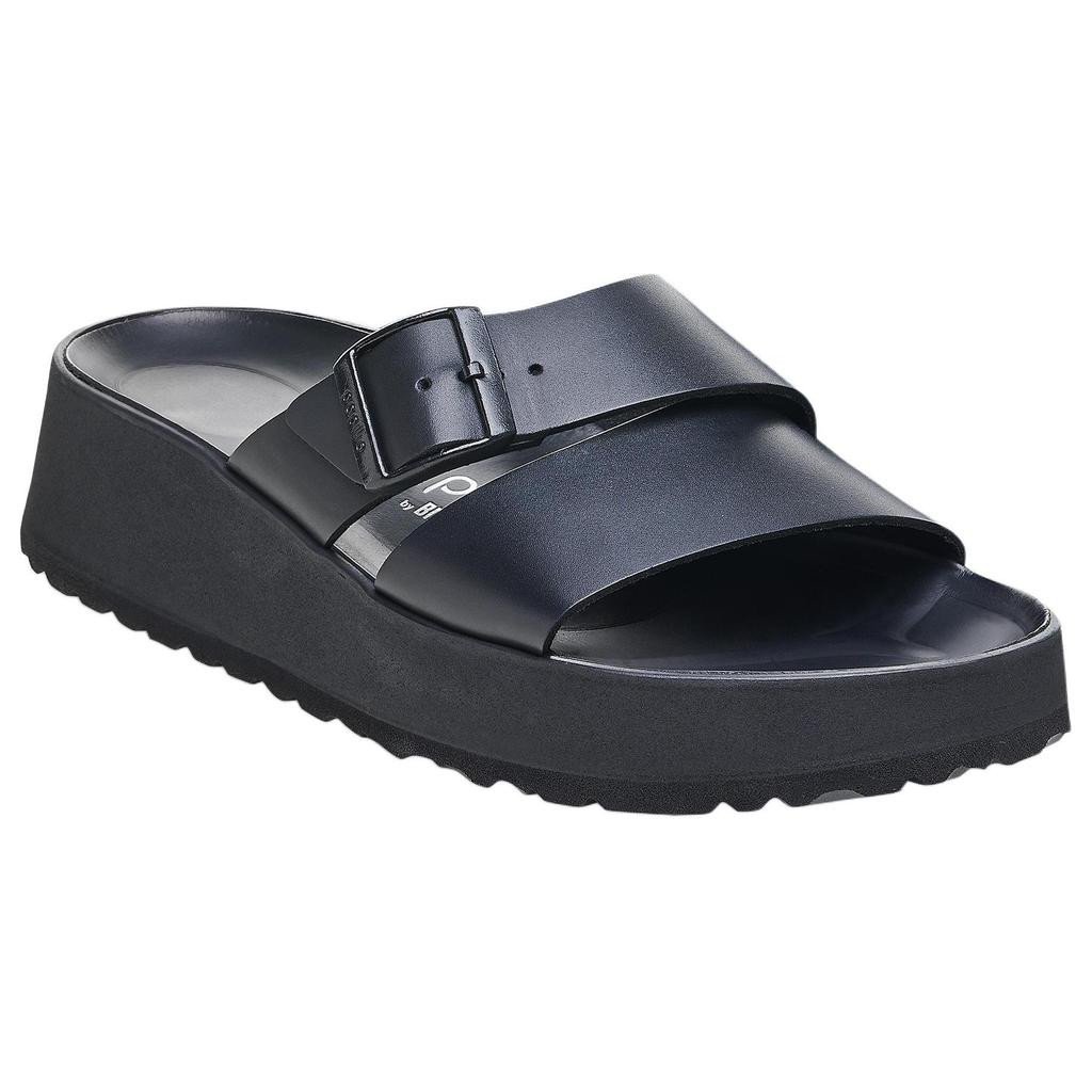 Birkenstock Leather Slide Slippers Women's Black 1026872