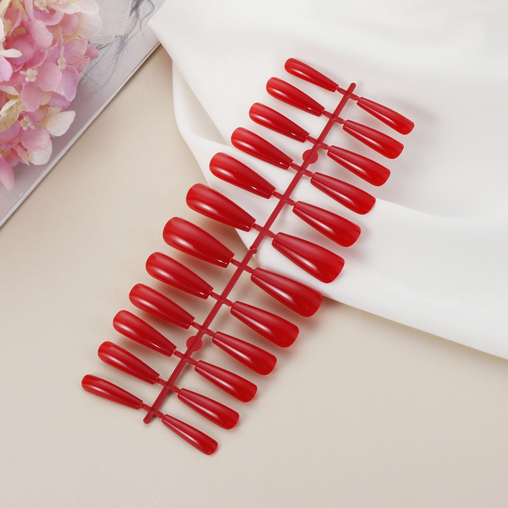 24Pcs/Set Art Manicure Full Cover Ballerina Nail False Nails Coffin Fake Nail Nail Tips