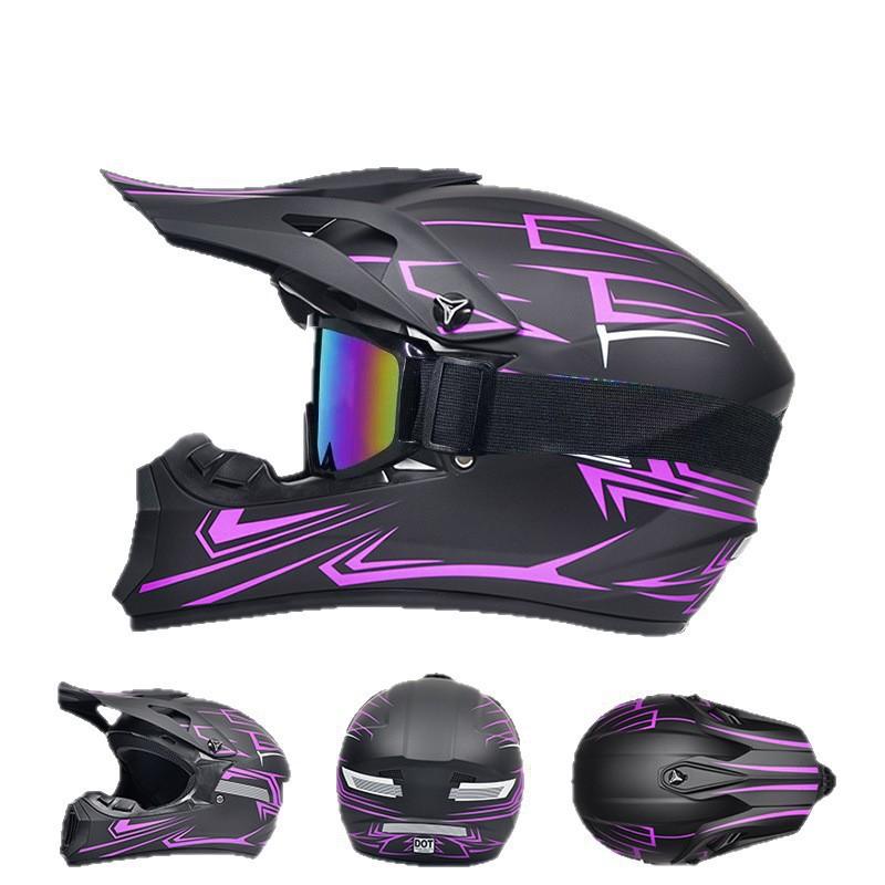 DOT Certified Full Face Off-Road Motorcycle Helmet Dirt Bike ATV Trail Riding Safety Gear