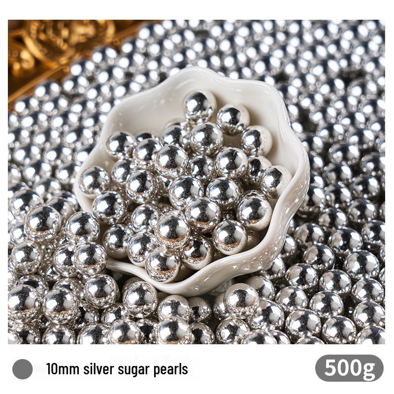 500g Colorful Edible Sugar Pearls for Cake & Ice Cream Decoration