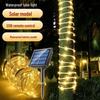 Водонепроницаемые светодиодные солнечные гирлянды-трубки для улицы, двора и кемпинга