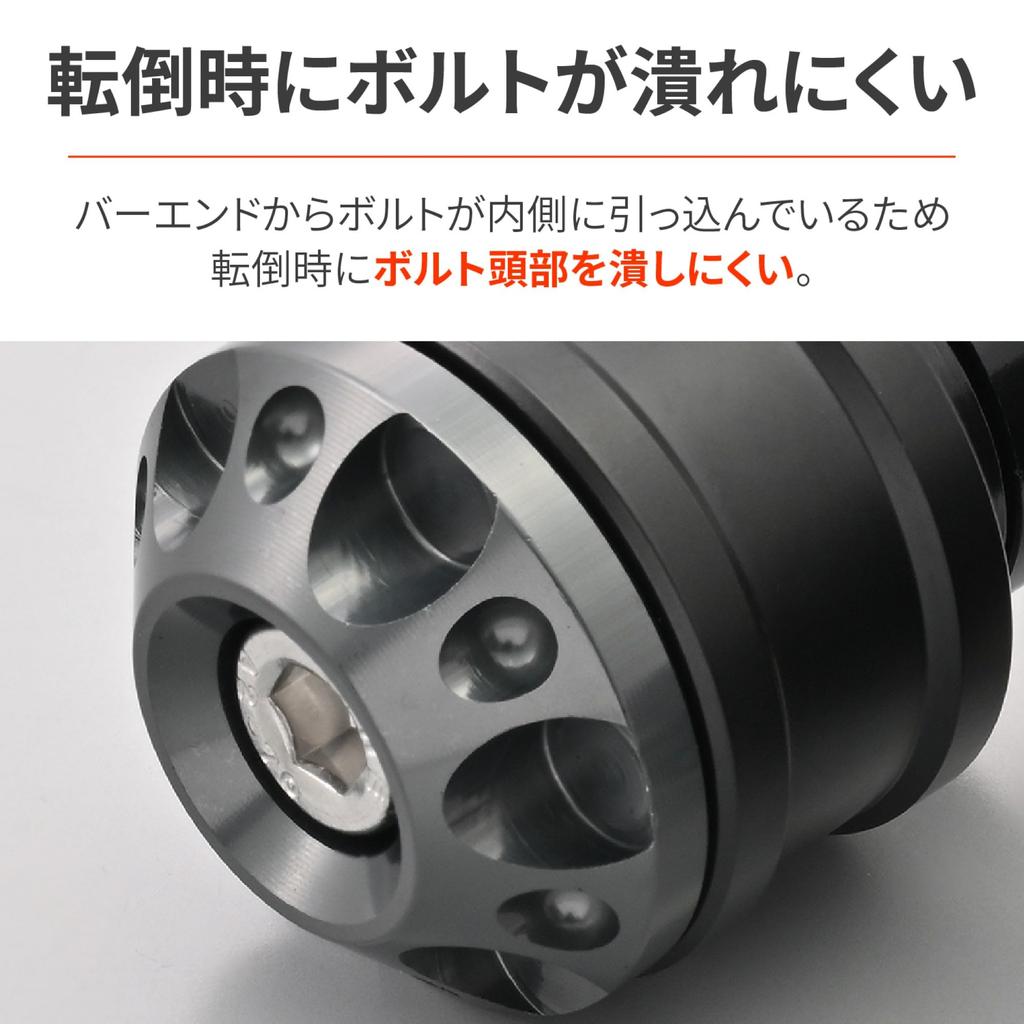 Daytona Aluminum Billet Motorcycle Bar End for Honda Middle Weight Bar End Fine Cut Gunmetal 48995 (M6)