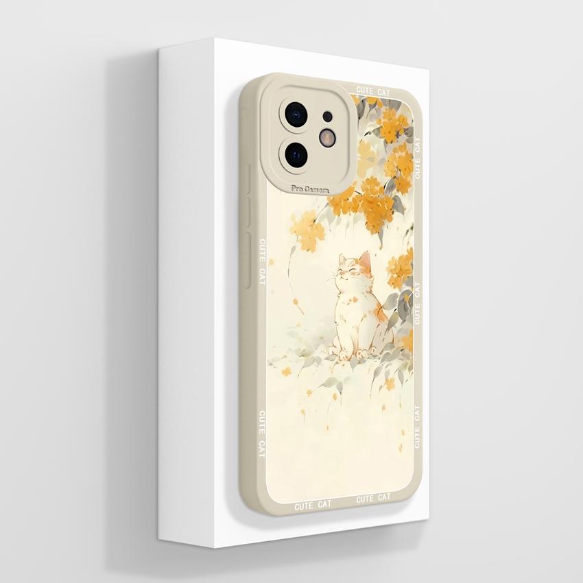 Для iPhone 12 11 XR 6 7 8 Plus Mini Pro Max Чехлы для телефонов Милые плюшевые узоры с кроликами Жидкий силикон Пылезащитная защита Мягкая задняя крышка Для чехла iPhone