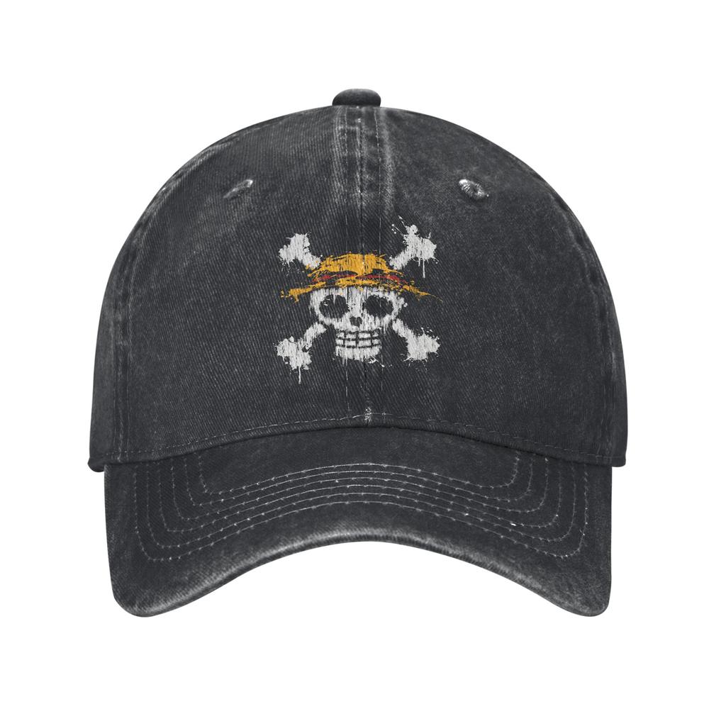 One Piece Multicolor Hat Peaked Womens Cap Skull Personalized Visor Protection Hats