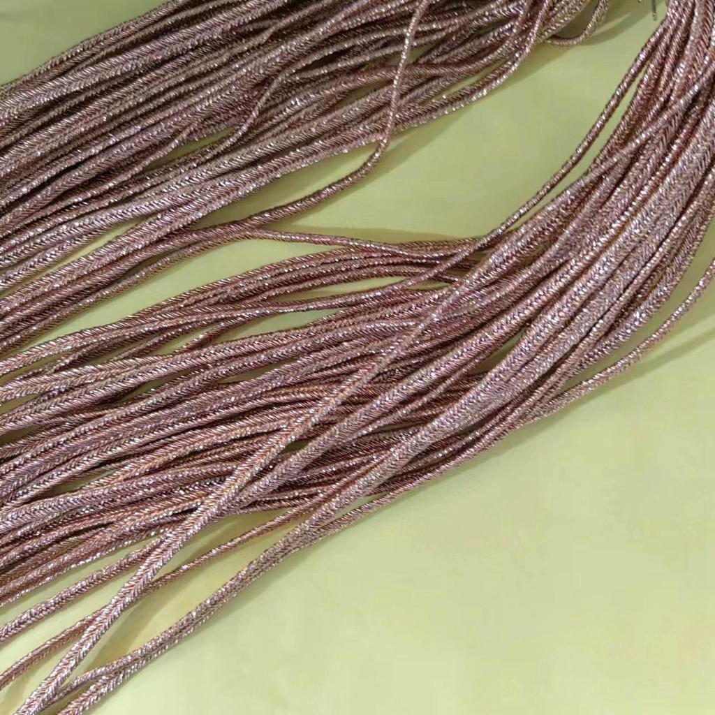 3 мм золотая и серебряная елочка по краю веревка для пояса змеиного живота для плетения одежды и сумок