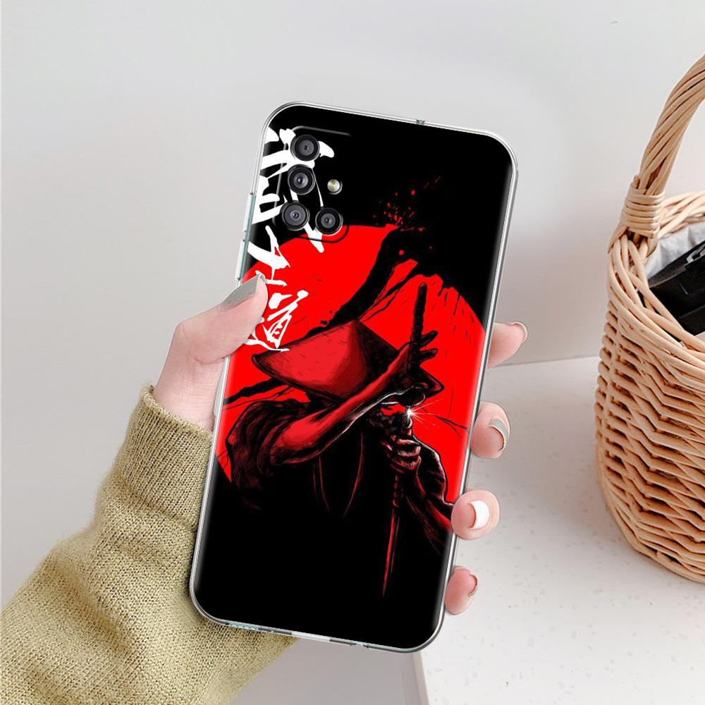 Чехол для Samsung A15 A13 A35 A55 A51 A71 A41 A31 A21S A03S A05 A17 A23 A25 A33 A53 A73 5G A07 4G Покрытие Бусидо Самурай