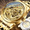 Loong Soaring Men's Self-Winding Mechanical Watch – Chinese Dragon Skeleton, Luminous Luxury
