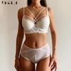 Sexy Underwear Set White Brassiere Lace Women Push Up Bra