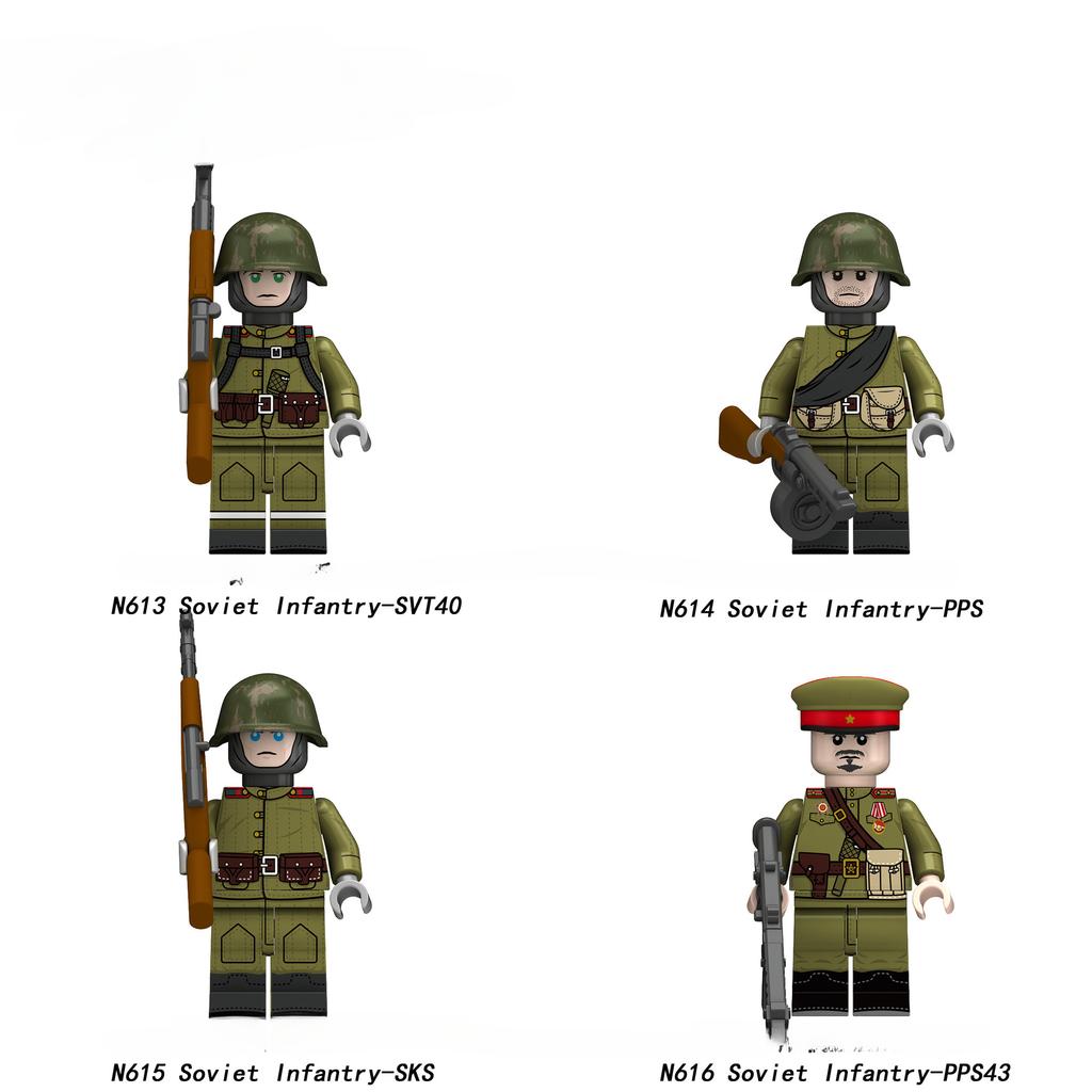 Военные конструкторы, оружие, аксессуары, фигурки, солдаты, креативные кирпичики, игрушки для детей, подарки на день рождения