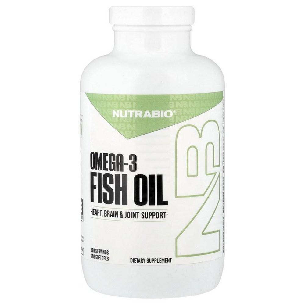 NutraBio Рыбий жир Омега-3 в мягких капсулах