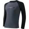 Li Ning Comfortable Simple Versatile Letter Long Sleeve Swimwear Men Swimwear Gray LSYV891-3