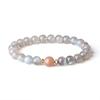Koai Labradorite Sunstone Wish Fulfillment Good Luck Healing Power Stone Bracelet Prayer Bracelet for Women