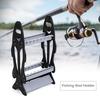 Fish Shape 16 Fishing Rod Holder Storage Rack Compact Fishing Pole Stand Organizer