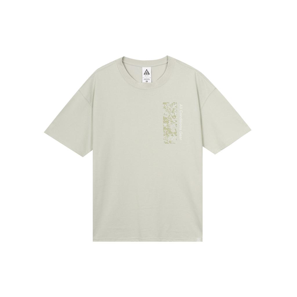 Nike ACG Collection Quick-Dry Breathable Regular Fit Round Neck Short Sleeve T-Shirt with Back Print Men Tops Light-Iron FJ1126-012