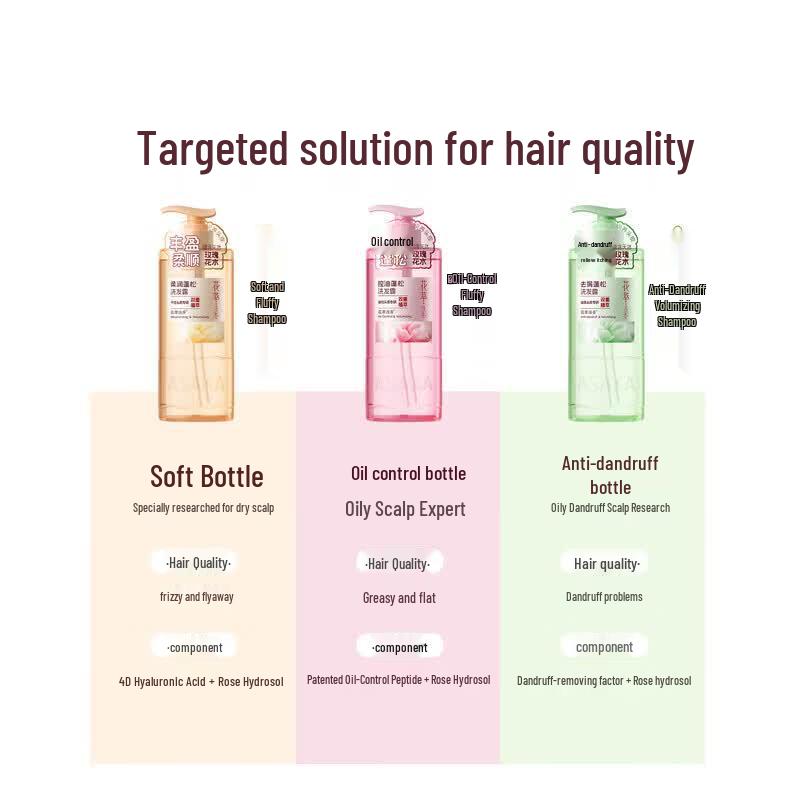 ASAKA Flower Extract Anti-Dandruff Volumizing Shampoo