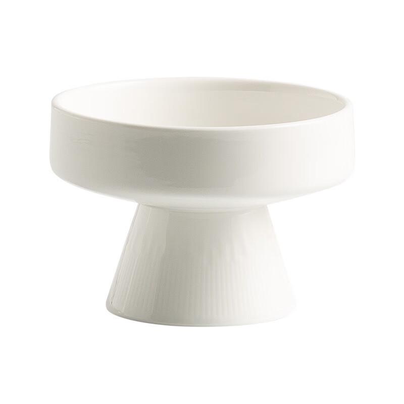 Ceramic Short-Foot Fruit & Dessert Plate Set