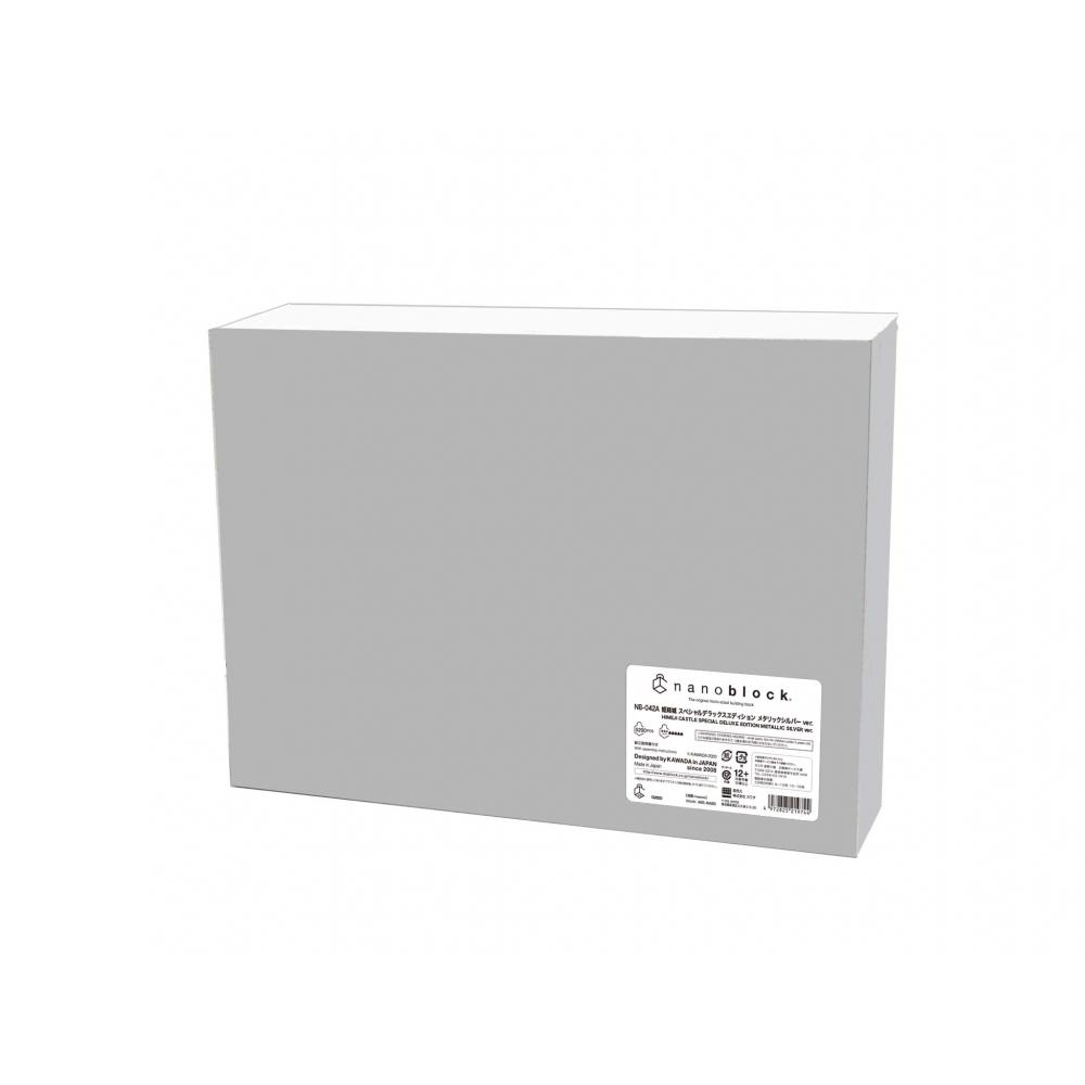 Kawada Nanoblock Himeji Castle Special Deluxe Edition Metallic Silver Ver. NB-042A