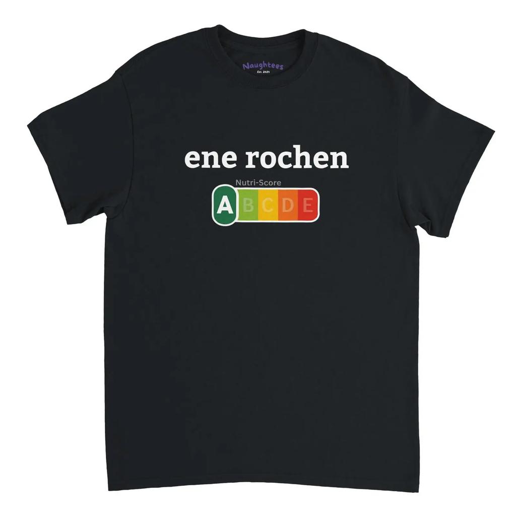 Ene Rochen Nutriscore A T Shirt Vintage Fashion Soft Stretched Casual Streetwear Homme Designer Clothes Versatile