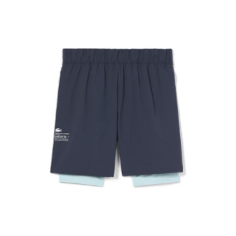 LACOSTE Casual Shorts Men's Dark Blue GH5215-B00