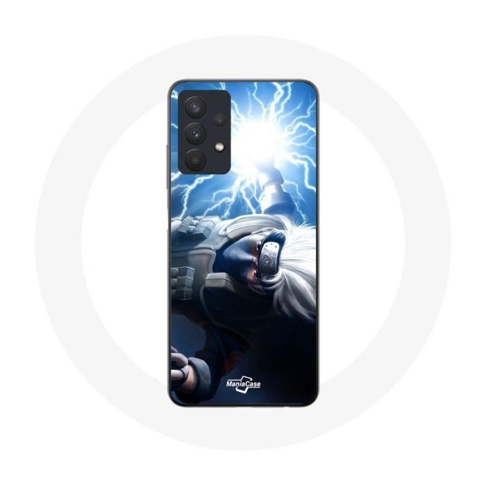 Coque - MANIACASE - Samsung Galaxy A32 5G - Naruto Kakashi Hatake - Souple - Anime - Blanc