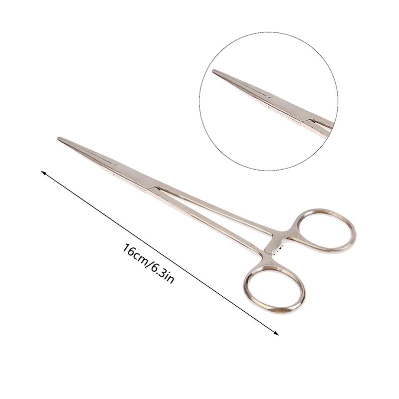12.5/14/16/18 см Изогнутоносые/Прямые Изогнутые Ножницы-Пинцеты из Нержавеющей Стали с Блокировкой, Зажимные Пинцеты, Гемостатические Зажимы