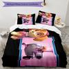 3pcs Paw Paw10 Design Cover Set - HD Printed Bedding with 1 Cover and 2 Pillowcases - Perfect for Home and Dorm Decor