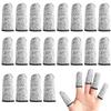 Reusable 10pcs Cut Resistant Finger Cots Finger Sleeve Protectors Finger Covers Finger Protection Cots for Sewing Supplies