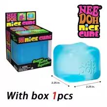 Needoh Nice Cube Сенсорный Сниматель Стресса Игрушка-Фиджет Для Тревоги и Концентрации Настольный Сенсорный Куб Для Взрослых и Детей Подарок на День Рождения