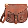 New Branded Women's Brown Shoulder Bag Goat Leather Messenger Hobo Handbag