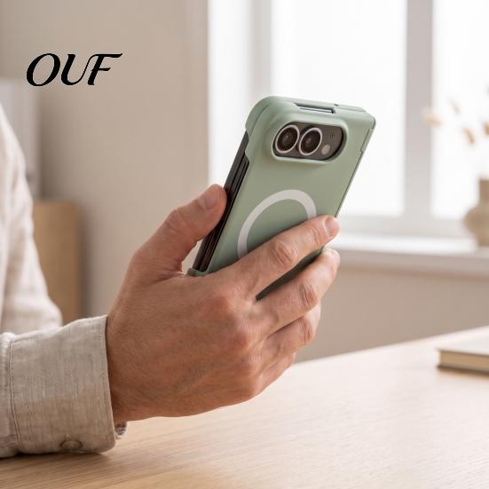 Lightweight Foldable Phone Shell Magnetic Protective Case for IPhoneDuo, Slim Skin-friendly Matte Daily Use Protector, Precise Button Cutouts