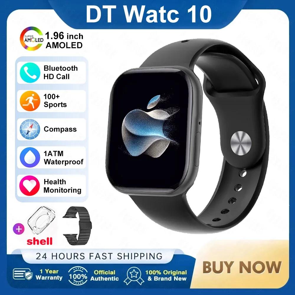 2025 Новый Оригинальный для Apple DT Watch 10 Умные часы Мужские AMOLED 4 ГБ Памяти Музыка 3D Объемный Звонок по Bluetooth Водонепроницаемые умные часы Женские