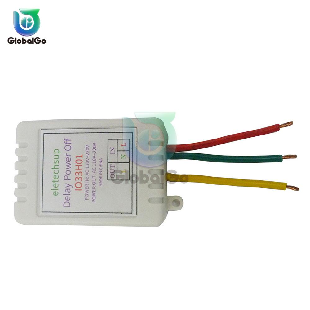 1-480Min Timer Adjustable Disconnect Delay Controller AC 110V 220V Power ON Delay OFF Relay Switch Relays 5