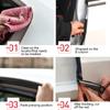 2pcs Car Door Edge Seal Strip B Pillar Car Rubber Weatherstrip Sound Insulation Sealing Strips Anti-Scratch Protector